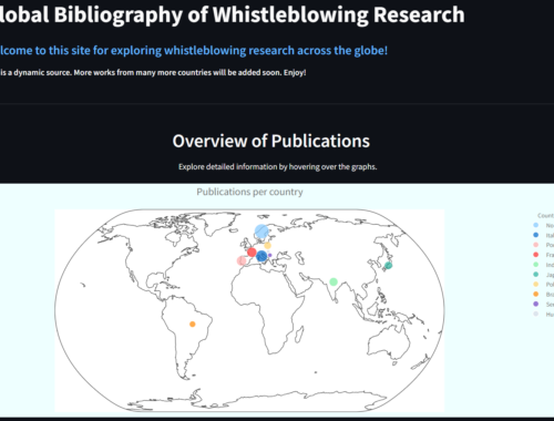 Whistleblowing website preview