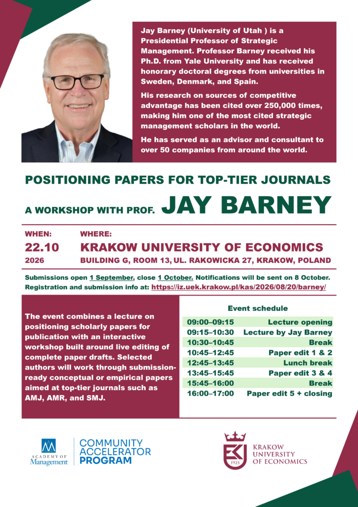 Jay Barney Workshops in Krakow, Poland